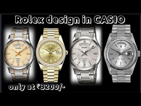 casio rolex inspired